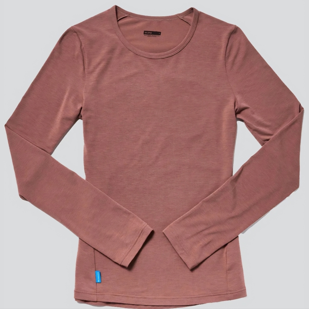 Janji Women's Long Sleeve Tee in Dusty Rose
